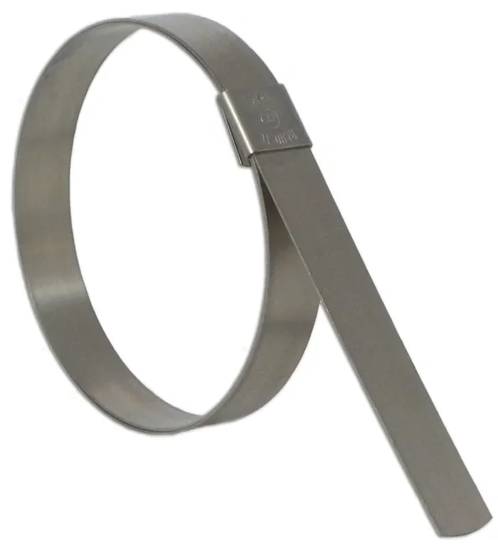Band-It Cp20S9 5/8‘‘ Wide X 0.025‘‘ Thick 5‘‘ Diameter, 201 Stainless Steel Center Punch Clamp (25 Per Box)