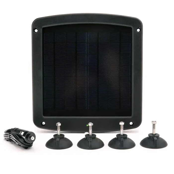 Battery Tender 5 Watt Solar Panel 12V Battery Charger With Charge Controller – Ip67 Weatherproof – Windshield Mountable For Motorcycles, Cars, Suvs And Campers – 021-1171