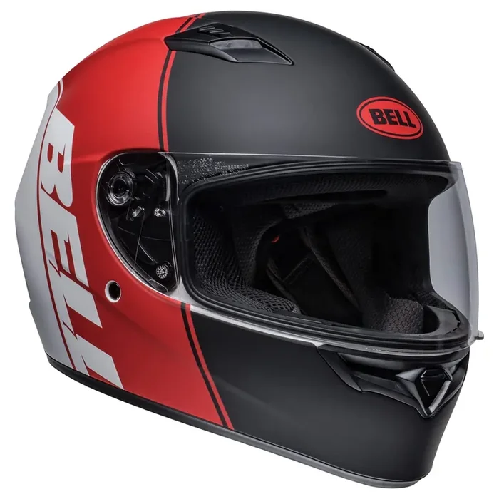 Bell Qualifier Full-Face Motorcycle Helmet (Ascent Matte Black/Red/White – X-Large)