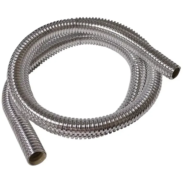 Bentley Harris Convoshield Aluminized Nylon Wire Loom Tubing – 5/8‘ Inch Diameter – 39” Inch Long Chrome Finish Wire Loom High Temp. For Automotive Applications