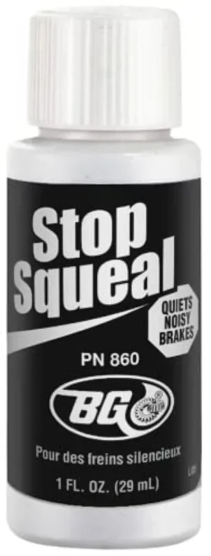 Bg(0002698761) Bg Stop Squeal 1Fl Oz – Disc Brake Quiet – Pad Anti-Squeal – Reduces Brake Noise And Grinding – Quiets Noisy Brakes, Pn 860, 1 Ounces