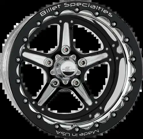 Billet Specialties Street Lite Single Beadlock 15×10″ F-Body / S197 7.50″ Backspacing (Black Anodized)