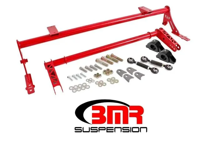 BMR 05-2014 Mustang XTREME Anti-Roll Bar Kit w/ Delrin Bushings (Red) – XSB011R