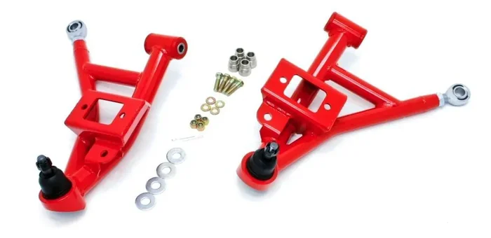 BMR AA002R Red A-Arms, Lower, DOM, Adjustable, Poly/rod End Combo 4th Gen F-Body 1993 – 2002 Chevrolet, Pontiac