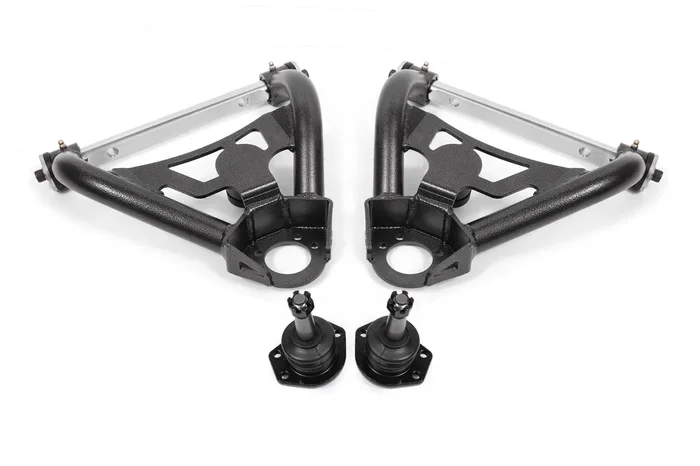 BMR AA028H Black A-Arms, Upper, Pro-Touring, Tall Ball Joint, Delrin Bushings A-Body 1964 – 1972 Buick, Chevy, Oldsmobile, Pontiac