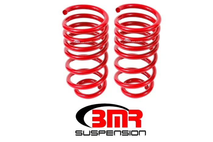 BMR SP024R 2010-2015 5th Gen Camaro Lowering Springs, Rear, 1.4″ Drop, 460 Spring Rate, V8 (Red)