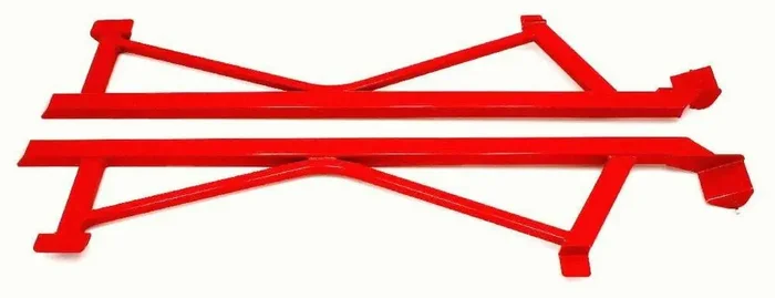 BMR Suspension SFC011R Heavy Duty Boxed Subframe Connectors – Red (2005-2014 Mustang)