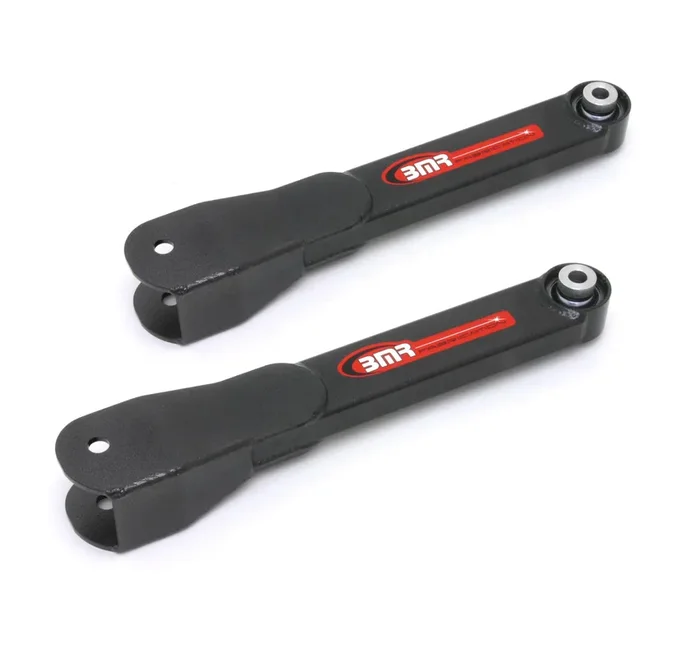 BMR TCA027H 2010-2015 5th Gen Camaro Trailing Arms, Rear, Spherical Bearings, Pair (Black Hammertone)