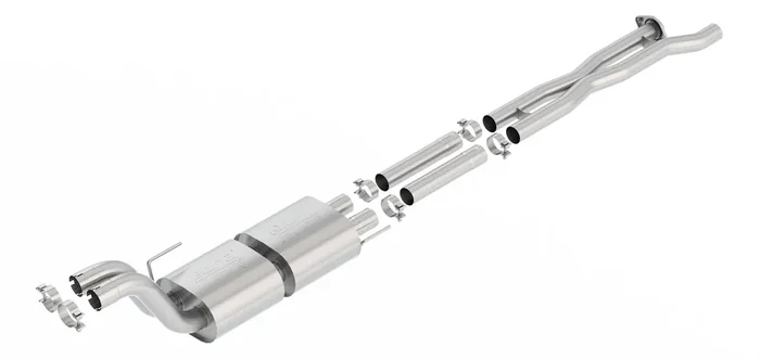 Borla Connection Pipes – X-Pipe With Mid-Pipes & Atak(R) Muffler (2017-2020 F-150 Limited, F-150 Raptor) – 60638