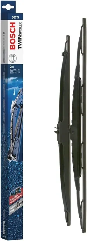 Bosch 3397001367 Twin Spoiler Original Equipment Replacement Wiper Blade – 25‘/24‘ (Set Of 2)