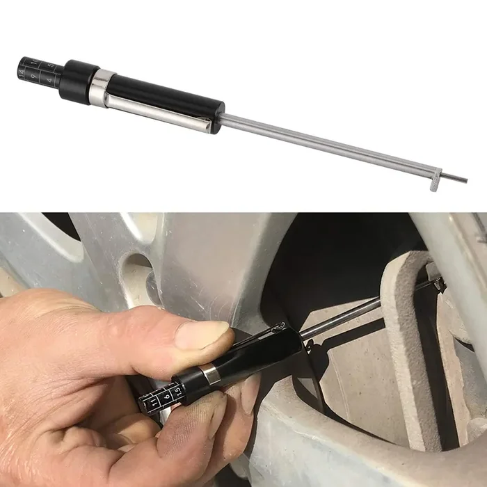 Brake Pad Thickness Gauge Vehicle Brake Pad Thickness Gauge Time Saving Tester Measuring Tool Automotive Measurement