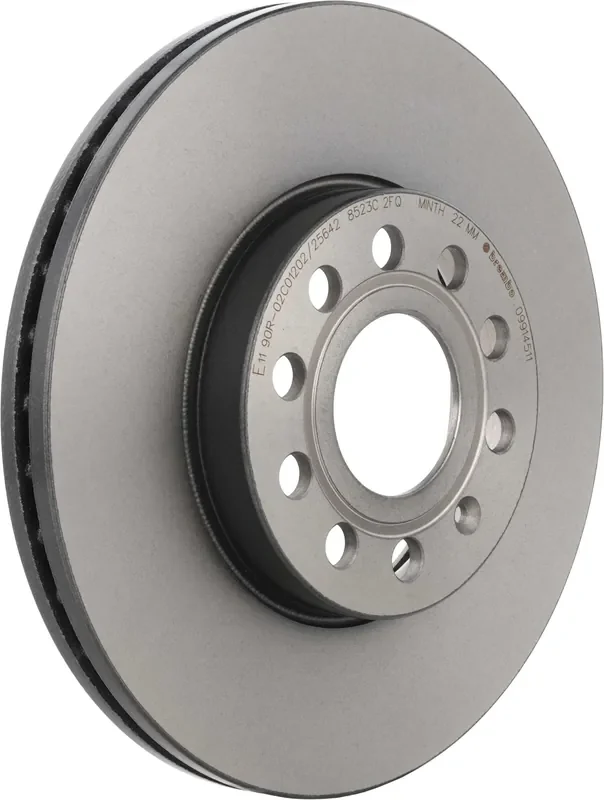 Brembo 09.9145.11 Uv Coated Vented Front Brake Rotor Audi/Audi (Faw)/Cupra/Seat/Skoda/Skoda (Svw)/Vw/Vw (Faw)/Vw (Svw) Oe 1K0615301T