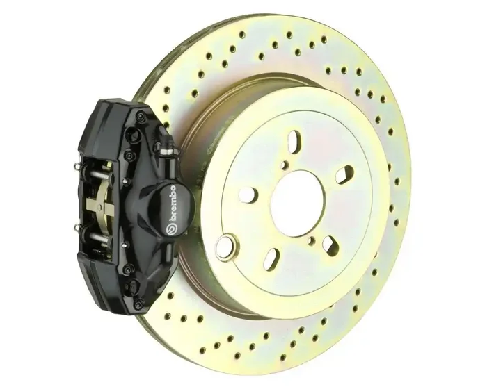 Brembo 4 Piston Brake Kit with Cross-Drilled Rotors (2002-2007 SUBARU Impreza / WRX Rear) – 2E4.5001A