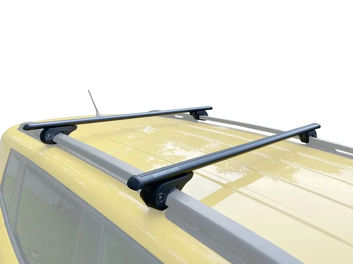 Brightlines 53‘ All Black Universal Crossbars Roof Racks Compatible With Raised Roof Side Rails For Kayak Luggage Ski Bike Carrier, A Set Of 2 (Black)