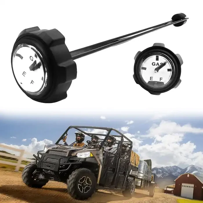 BSAMZO Gas Cap with Gauge for Polaris Ranger 400 425 500 700 – Upgraded OEM 1240119, Natural Color UTV Accessory