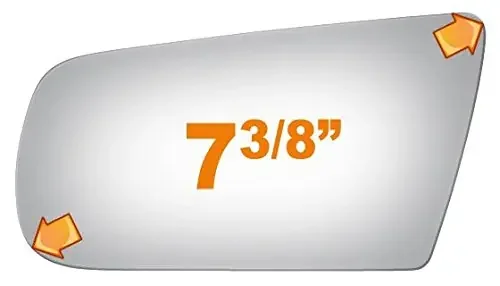 Burco 2478 Driver Side Replacement Mirror Glass For 1987-1996 Chevrolet Beretta, 1982-1994 Cavalier, 1987-1996 Corsica, 1990 Lum