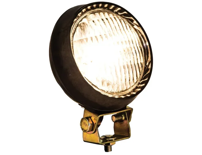 Buyers Products 1492100 5 Inch Round Incandescent Flood Light, 10 Inch Lead W/Blunt Cut Connection, Ip67 Rated, Zinc Plated Moun