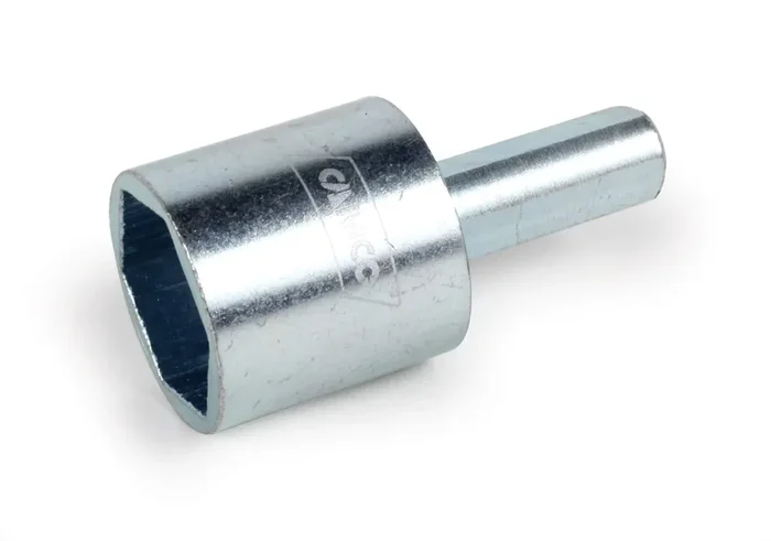 Camco Rv Leveling Scissor Jack Socket Drill Adapter, Fits 3/8‘‘ And 1/2‘‘ Power Drills, Works With All 3/4‘‘ Hex Drive Jacks (57