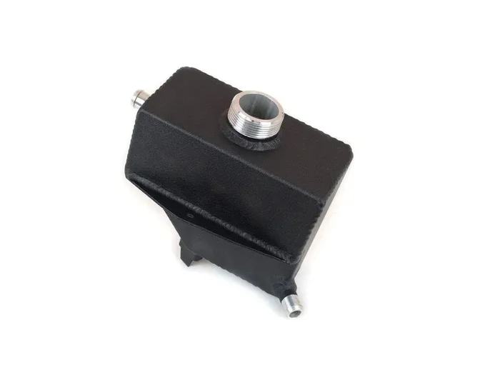 Canton 80-234SBLK Shelby GT500 Extra Capacity Intercooler Reservoir – Black Powdercoat (Stock Cap)