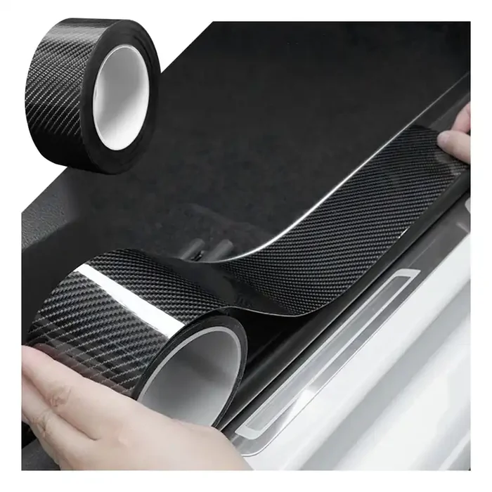Car Door Entry Guard, Anti-Collision Adhensive Protector Tape, Scratch Cover For Car Door Sill, Rear Bumper, Handles, Fit For Most Cars, Vehicles, Suvs, Auto Exterior Accessories (2‘ X 394‘, Black)