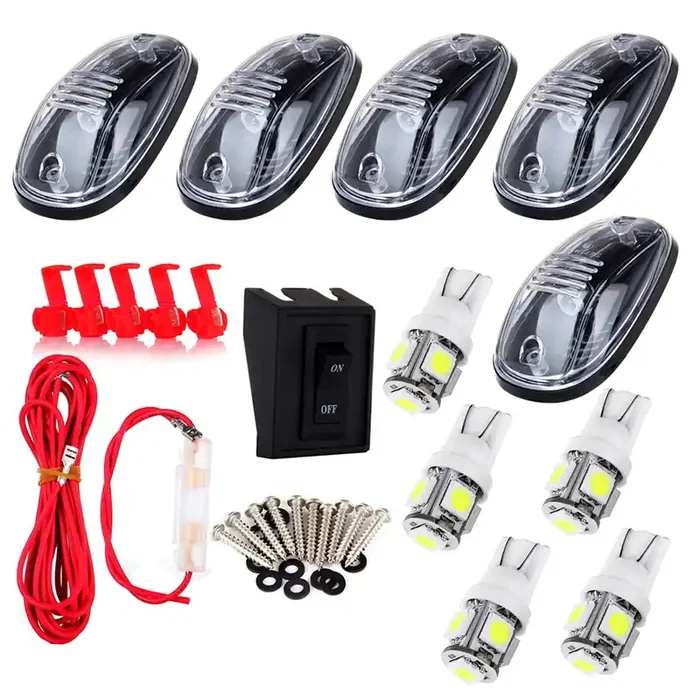 Cciyu 5 Pack Cab Roof Marker Running Light Led Replacement Fit For 2003-2017 For Dodge For Ram 1500 2500 3500 4500 5500 Cab Mark