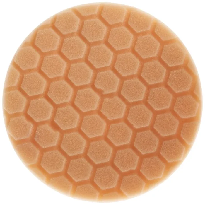 Chemical Guys Bufx_102Hex6 Bufx_102_Hex6 Hex-Logic Medium-Heavy Cutting Pad, Orange (6.5 Inch Pad Made For 6 Inch Backing Plates