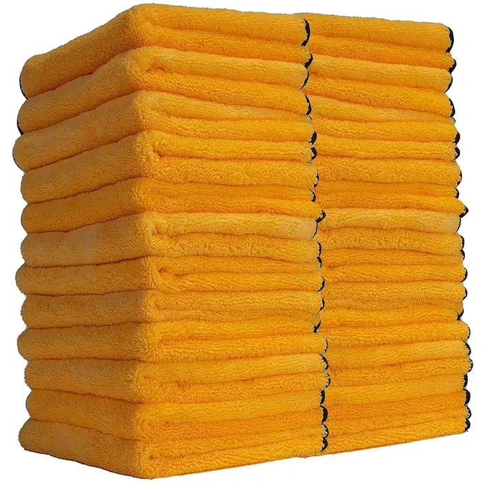 Chemical Guys Mic_506_24 Professional Grade Premium Microfiber Towels, Gold (16 Inch X 16 Inch) (Pack Of 24) – Safe For Car Wash