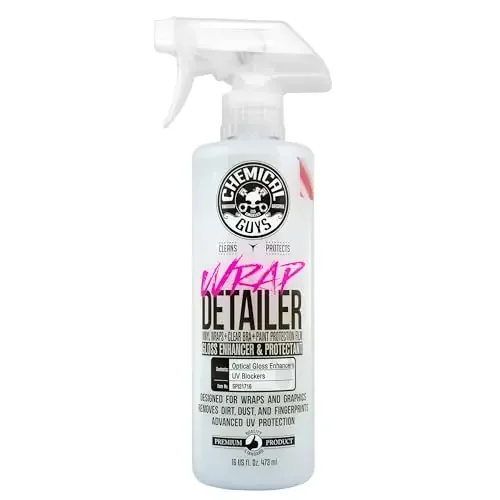 Chemical Guys Spi21716 Wrap Detailer Gloss Enhancer & Protectant, (Designed For Wraps, Graphics, Clear Bra & Paint Protection Film) For Cars, Trucks, Suvs, Rvs, Motorcycles & More, 16 Fl Oz