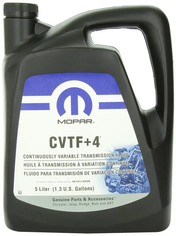 Chrysler Accessories (5191185Aa) Cvtf+4 Transmission Fluid -1.3 Gallon/5 Liter, Black