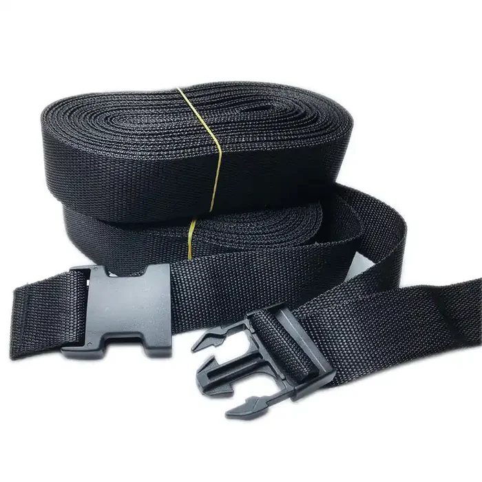 Collyon Upgraded Version 2Pcs Rv Cover Tie Down Straps, 40Ftx1.5Inch Heavy Duty Lashing Straps Adjustable Cam Buckle Tie-Down Straps For Rv & Trailer Covers