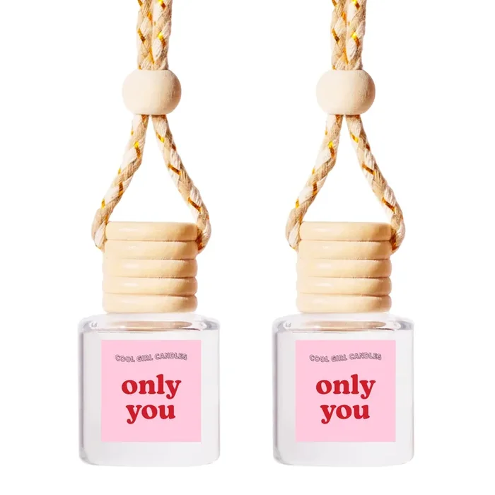 Cool Girl Candles Coolgirlcandles Only You Car Hanging Fragrance Oil Diffuser Car Air Freshener Diffuser For Essential Oils, Sce