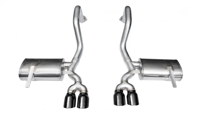 Corsa 14132BLK 2.5″ Dual Rear Exit Xtreme Axleback Exhaust System with 3.5″ Black Tips (1997-2004 Corvette C5 / C5 Z06)