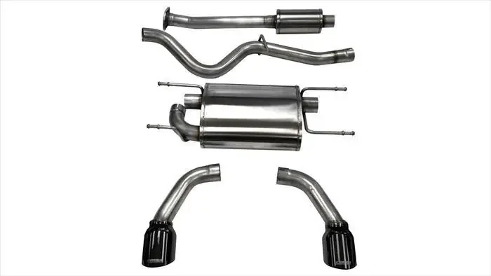 Corsa 14864BLK 2.5″ Dual Rear Exit Sport Catback Exhaust System with 4.5″ Black Tips (2012-2019 Suburu BRZ 2.0L)
