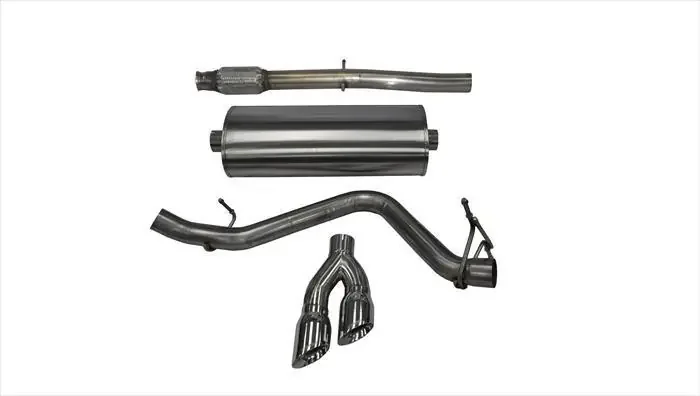 Corsa 14874 3″ Sport Single Side Exit Catback Exhaust with 4.0″ Polished Tips (2014-2019 Silverado / Sierra)