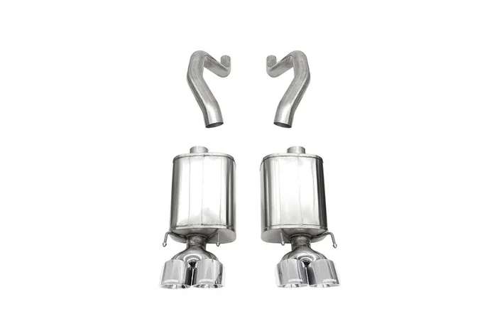 Corsa 3″ Axle-Back Exhaust with Dual Center Rear 4″ Polished Tips (2006-2013 Corvette Z06 & ZR1) – 21077