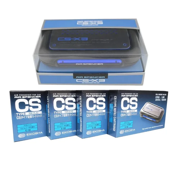 Csx3 Squash Scent 1 Unit And 4 Refill Cartridges Cs-X3 Bundle Car Air Freshener