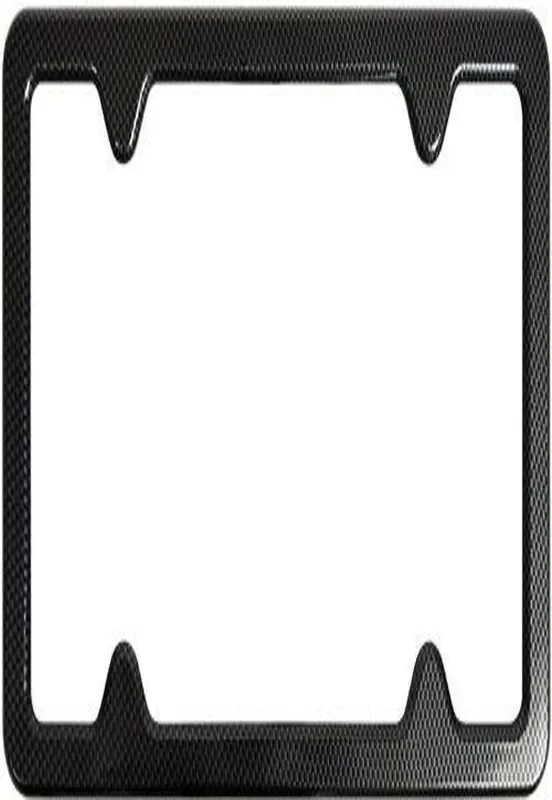 Custom Accessories 92820 Carbon Fiber License Plate Frame With Bracket