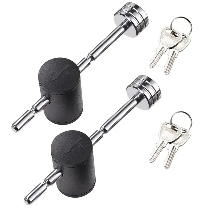 Czc Auto Trailer Tongue Coupler Lock Adjustable Trailer Coupler Pin Lock Keyed Alike 2 Pack Dia 1/4 Inch 3 Inch Effectice Length