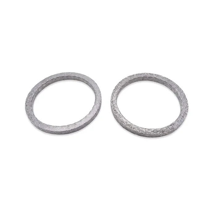Dasen Exhaust Gasket Steel Mesh Style Crush Seal Exhaust Port Gasket Kits Compatible With Harley Big Twin And Sportster Xl 1984-2024 Replace For 17048-98 2Pcs