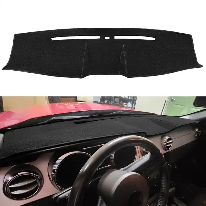 Dash Cover Dashboard Cover Pad Mat Custom Fit For Ford Mustang 2005 2006 2007 2008 2009 (Black) Y63