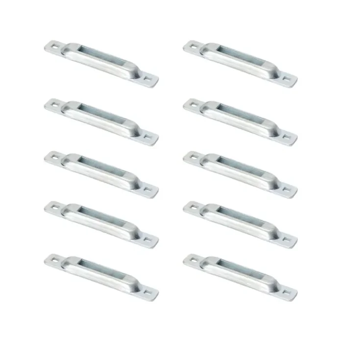 Dc Cargo E Track Single Slot Tie-Downs 10 Pack Mini Galvanized Steel Anchor For E Track Ratchet/Cam Straps Motorcycles, Ca