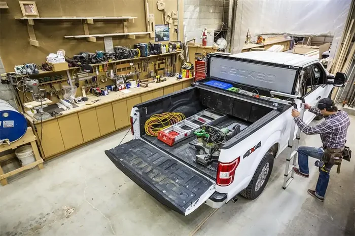 DECKED TBFDL Full-size Pickup Truck Tool Box Deep Tub with ladder