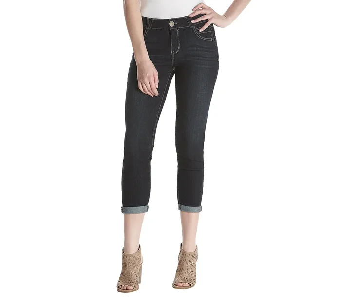 Democracy Womens Ab Solution Ankle Skimmer, Dark Indigo, 4