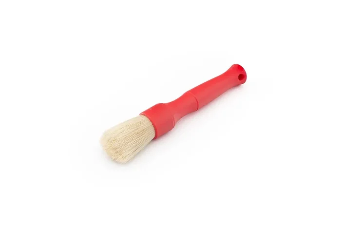 Detail Factory Boar Hair Detailing Brush Small, Comfortable Grip And Heavy-Duty Scrubbing For Interior, Exterior, Engine Bay, Wh