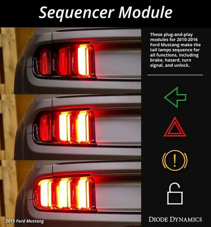 Diode Dynamics 2010-2020 Mustang Tail Light Sequencer Harness – MOD-SEQ1071