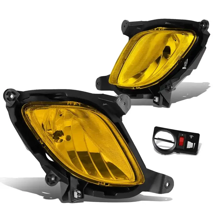 Dna Motoring Fl-Ztl-130-Am Fog Light With Switch Driver & Passenger Side Enhance Visibility [Compatible With 10-12 Coupe]