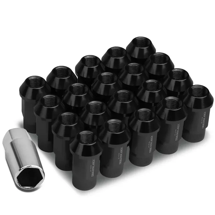 Dna Motoring Ln-Ztl-9021-125-Bk 20Pcs M12 X 1.25 25Mm Od/45Mm Height Steel Open End Wheel Lug Nuts With Deep Drive Extension (Bl