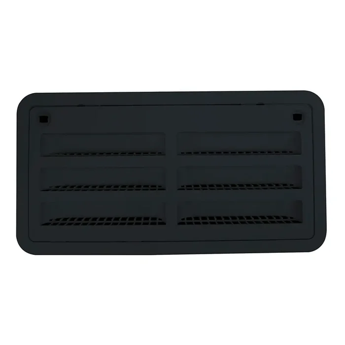 Dometic 3109492.004 Refrigerator Upper/Lower Plastic Sidewall Vent – Black