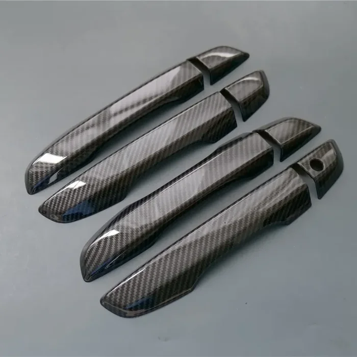Door Handle Cover Trim For Honda Civic 2016 2017 2018 2019 2020(Carbon Fiber No Keyless Holes)