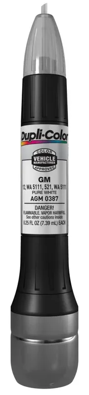 Dupli-Color Agm0387 Scratch Fix All-In-1 Exact-Match Automotive Touch-Up Paint – General Motors Pure White – 0.25 Oz. Paint Pen